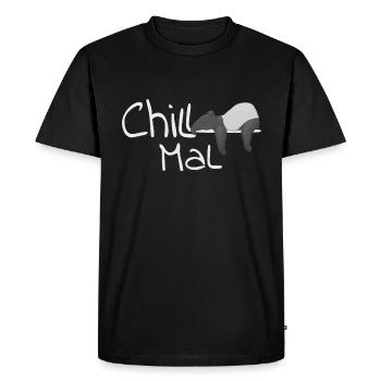 Chill Mal Tapir Cozy Hang Out Cadeau décontracté - T-shirt Premium bio Homme - noir - Devant - Nico (187cm)
