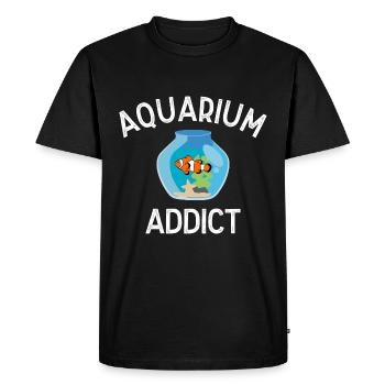 Cadeau nemo de poisson aquariophile accro à l'aquarium - T-shirt Premium bio Homme - noir - Devant - Nico (187cm)