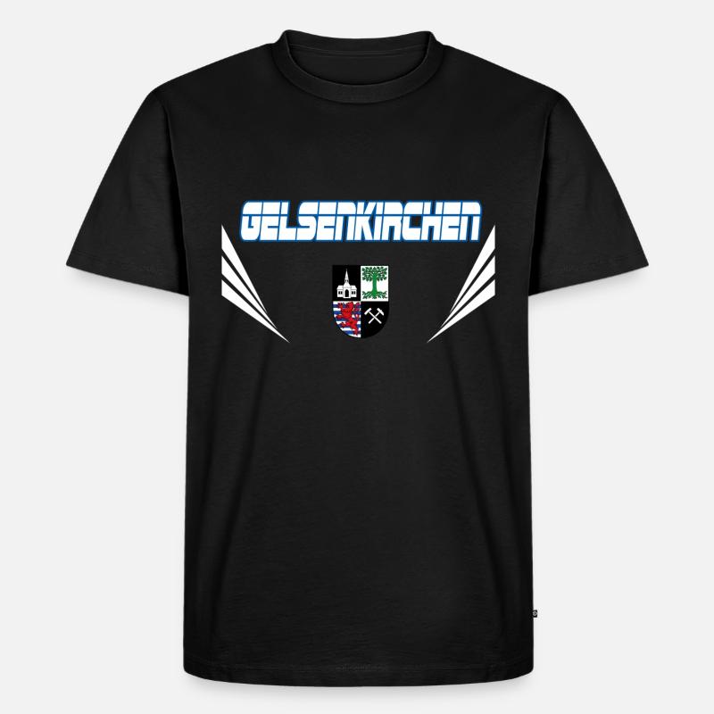 Gelsenkirchen Vector - Männer Premium Bio T-Shirt - Schwarz