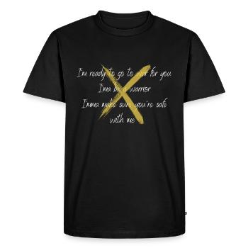 X - T-shirt Premium bio Homme - noir - Devant - Nico (187cm)