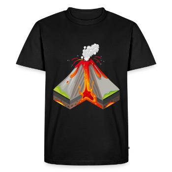 Vulcain - T-shirt Premium bio Homme - noir - Devant - Nico (187cm)