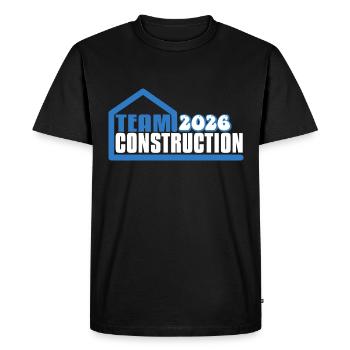 House Construction Team 2026 - Men's Premium Organic T-Shirt - black - Front - Nico (187cm)