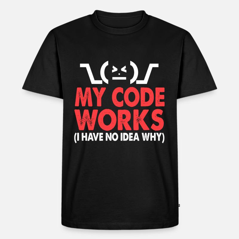 code - T-shirt Premium bio Homme - noir