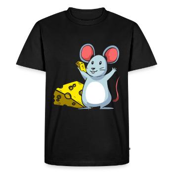Fromage - T-shirt Premium bio Homme - noir - Devant - Nico (187cm)