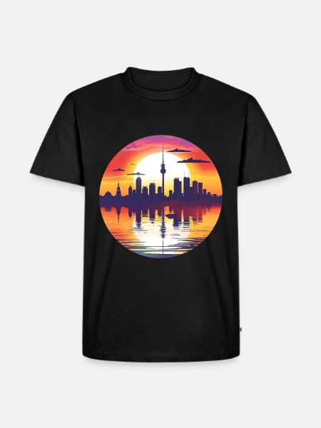 Iserlohn Skyline - Men's Premium Organic T-Shirt - black