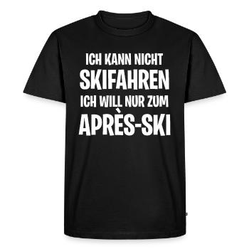 Après-Ski - Männer Premium Bio T-Shirt - Schwarz - Vorne - Nico (187cm)
