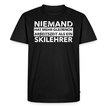 moniteur de ski - T-shirt Premium bio Homme - noir - Devant - Nico (187cm)