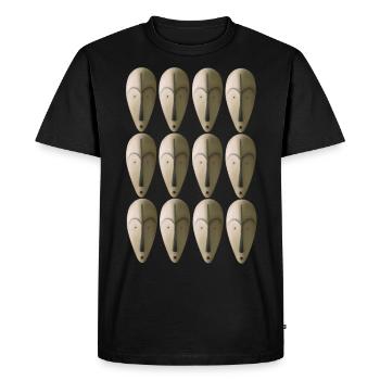 MASKS AND AFRICAN ARTS - Men's Premium Organic T-Shirt - black - Front - Nico (187cm)