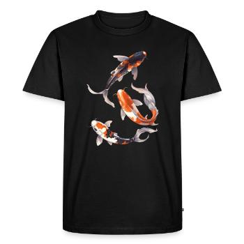 Koi Carp T-shirt le plus vendu - T-shirt Premium bio Homme - noir - Devant - Nico (187cm)