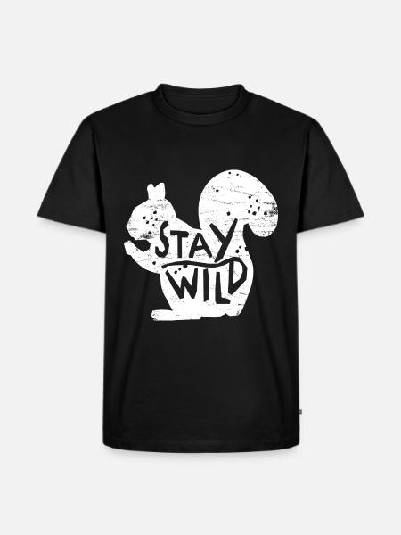 squirrel - Men's Premium Organic T-Shirt - black