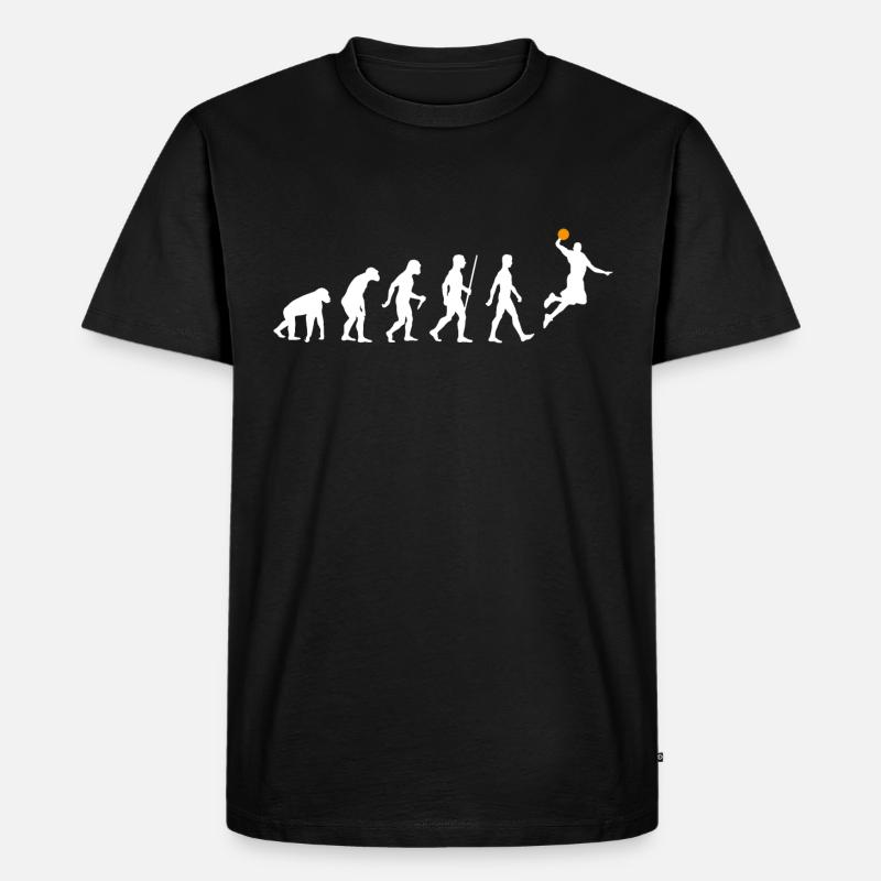 Basketball Evolution - Men's Premium Organic T-Shirt - black