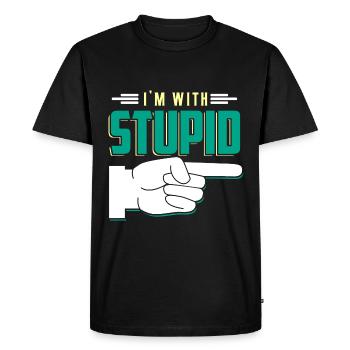 Citation drôle - T-shirt Premium bio Homme - noir - Devant - Nico (187cm)