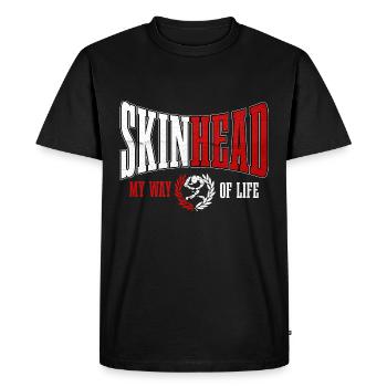Oi Skinhead - Men's Premium Organic T-Shirt - black - Front - Nico (187cm)
