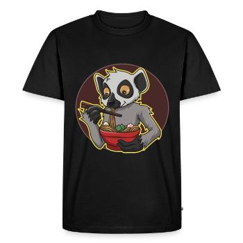 Ramen lémurien - T-shirt Premium bio Homme - noir - Devant - Nico (187cm)