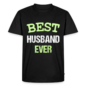 LE MEILLEUR MARI DE TOUS LES TEMPS - T-shirt Premium bio Homme - noir - Devant - Nico (187cm)