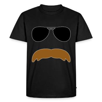 Olaf Schnörrisson - T-shirt Premium bio Homme - noir - Devant - Nico (187cm)