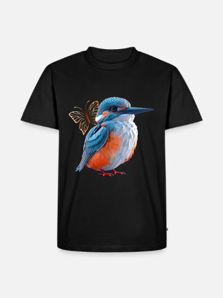 Kingfisher - Men's Premium Organic T-Shirt - black