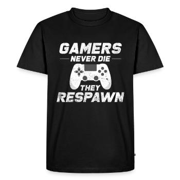 Donner des paroles drôles Esport Controller Gift - T-shirt Premium bio Homme - noir - Devant - Nico (187cm)