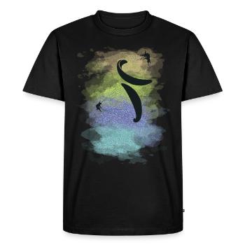 Gleitschirmfliegen akrobatischer Gleitschirm und Gleitschirmflieger - Männer Premium Bio T-Shirt - Schwarz - Vorne - Nico (187cm)