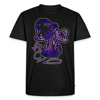 Acid Rave Techno Festival EDM Shuffle Goa - Men's Premium Organic T-Shirt - black - Front - Nico (187cm)
