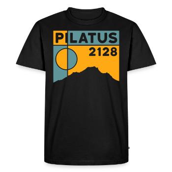 Pilatus Berg Lucerne Randonnée sur le lac des Quatre-Cantons - T-shirt Premium bio Homme - noir - Devant - Nico (187cm)