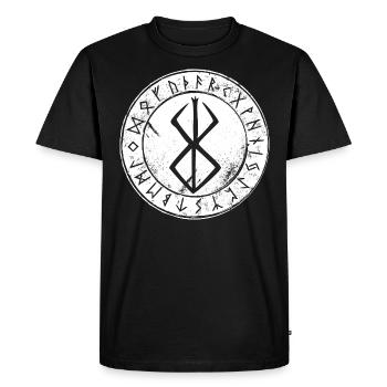Rune Berserker, Mythologie Nordique, Vikings - T-shirt Premium bio Homme - noir - Devant - Nico (187cm)
