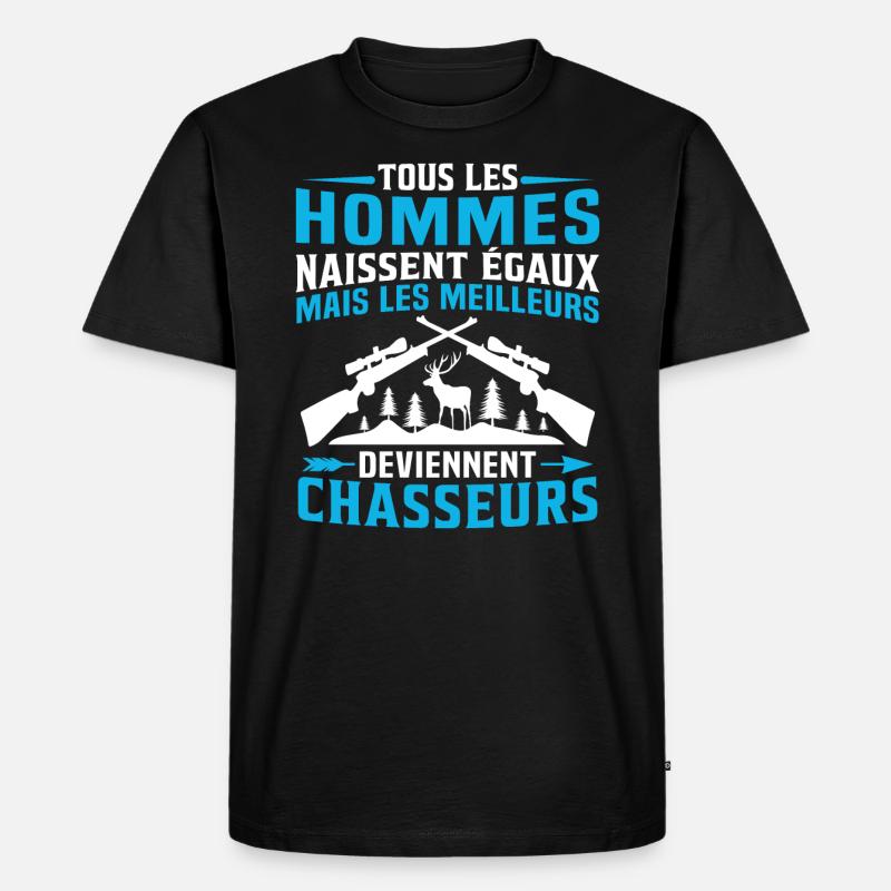 Les meilleurs Deviennent Chasseurs - T-shirt Premium bio Homme - noir