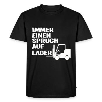 Toujours un sort en réserve - T-shirt Premium bio Homme - noir - Devant - Nico (187cm)