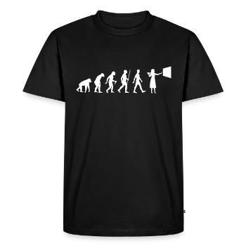 Teacher Evolution School School Teacher - Men's Premium Organic T-Shirt - black - Front - Nico (187cm)