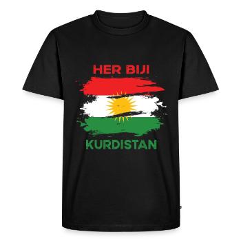 Kurdistan - T-shirt Premium bio Homme - noir - Devant - Nico (187cm)