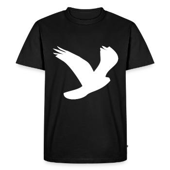 Oiseau Oiseau Oiseau Oiseaux - T-shirt Premium bio Homme - noir - Devant - Nico (187cm)
