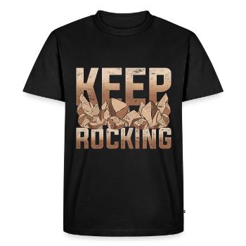 Next Rock Geologist Funny Gift Geology - T-shirt Premium bio Homme - noir - Devant - Nico (187cm)