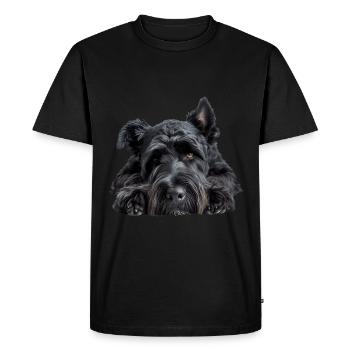 Bouvier Des Flandres - T-shirt Premium bio Homme - noir - Devant - Nico (187cm)