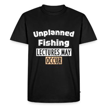Des conférences sur la pêche non planifiées peuvent avoir lieu - T-shirt Premium bio Homme - noir - Devant - Nico (187cm)