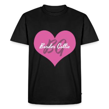 Border Collie - T-shirt Premium bio Homme - noir - Devant - Nico (187cm)