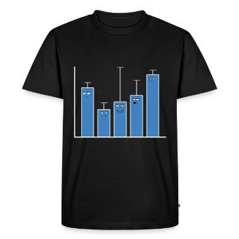 Statistiques Mathématiques Université Étudiant Cadeau - T-shirt Premium bio Homme - noir - Devant - Nico (187cm)