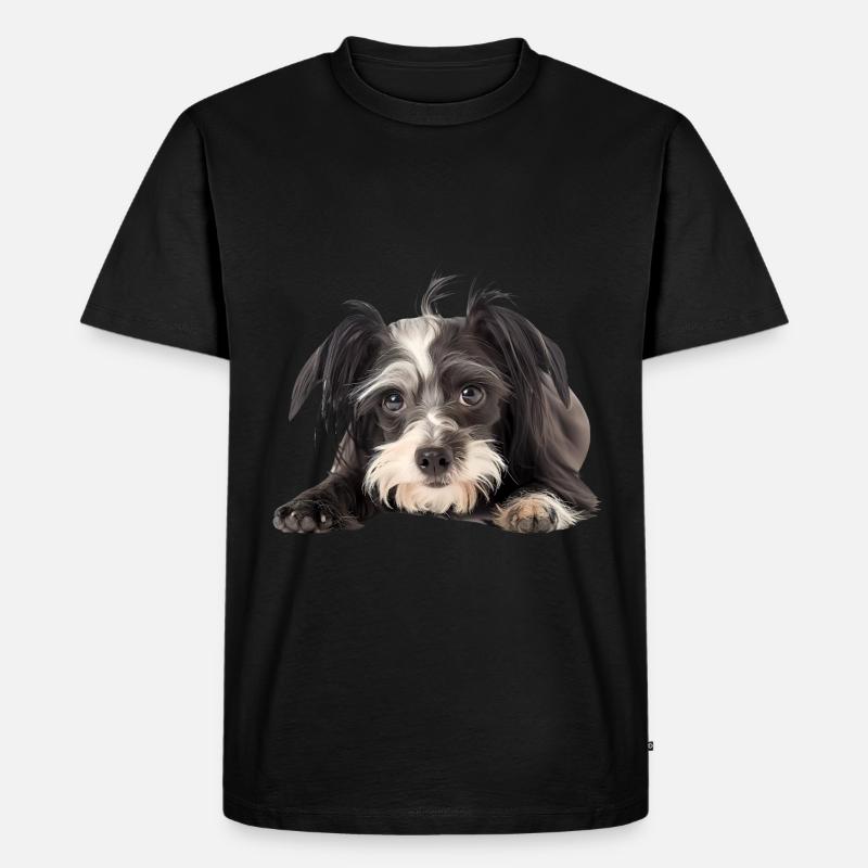 Chinese Crested - Männer Premium Bio T-Shirt - Schwarz