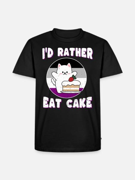 Asexuality - Cat for Asexuals - Men's Premium Organic T-Shirt - black