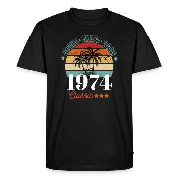 50e anniversaire 1974 édition limitée originale - T-shirt Premium bio Homme - noir - Devant - Nico (187cm)