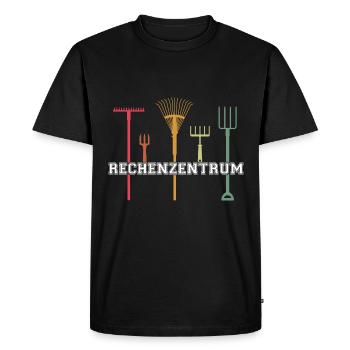 Rechenzentrum Gärtner Gärtnerei Garten - Männer Premium Bio T-Shirt - Schwarz - Vorne - Nico (187cm)