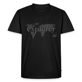 Voyagez à travers le monde et partez en vacances partout - T-shirt Premium bio Homme - noir - Devant - Nico (187cm)