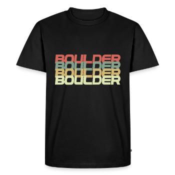 Bouldering Shirt Rock Climber Climber Boulder - Men's Premium Organic T-Shirt - black - Front - Nico (187cm)