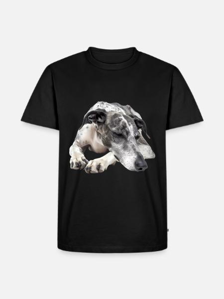 Greyhound - Men's Premium Organic T-Shirt - black
