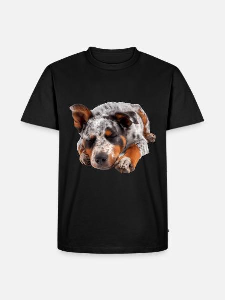 Australian Cattle Dog - Men's Premium Organic T-Shirt - black