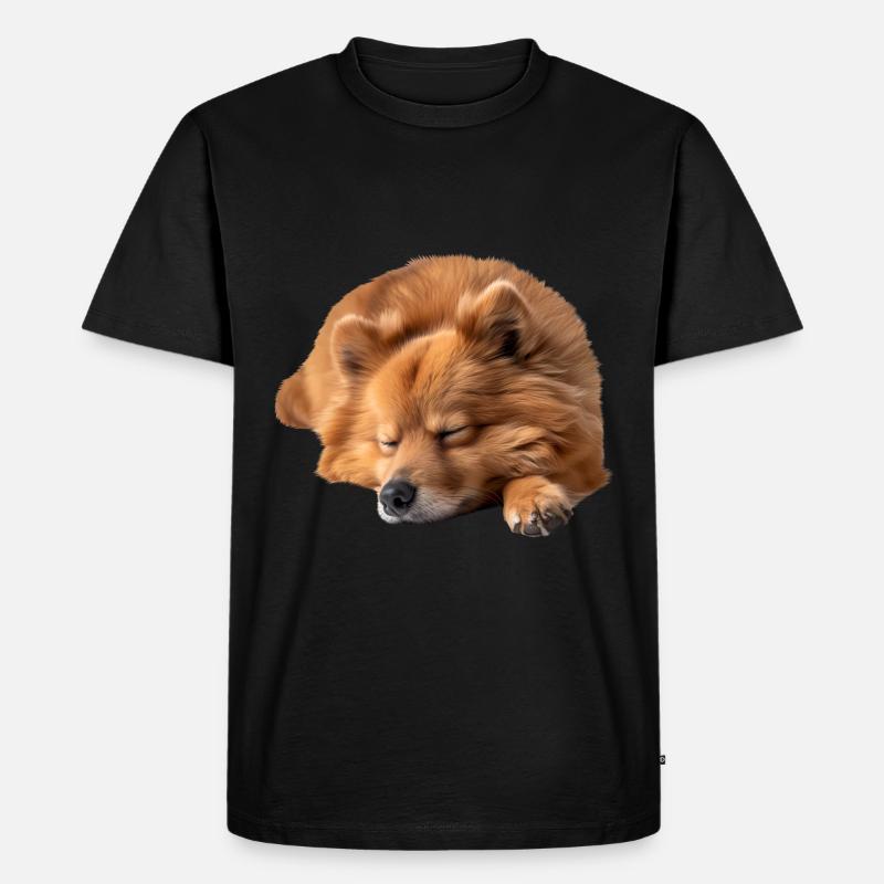 Finnish Spitz - Männer Premium Bio T-Shirt - Schwarz