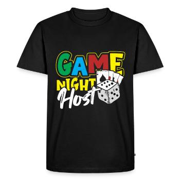 Jeux de société jeu de société cadeau - T-shirt Premium bio Homme - noir - Devant - Nico (187cm)