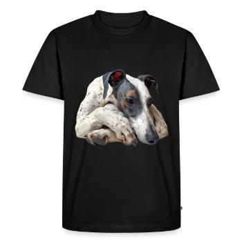 Whippet - T-shirt Premium bio Homme - noir - Devant - Nico (187cm)