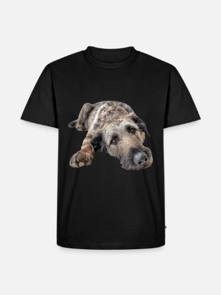 Irish Wolfhound - Men's Premium Organic T-Shirt - black