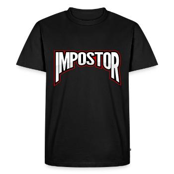 Logo Gamer Impostor - T-shirt Premium bio Homme - noir - Devant - Nico (187cm)
