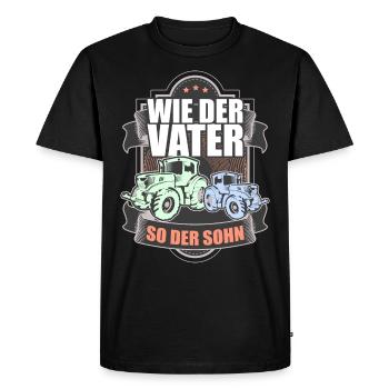 Landwirt Sohn Geschenk Vater - Männer Premium Bio T-Shirt - Schwarz - Vorne - Nico (187cm)